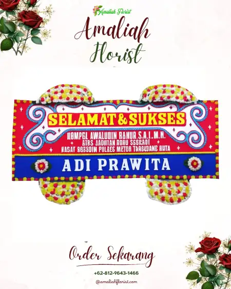 Papan Bunga Ucapan Selamat Gledeg